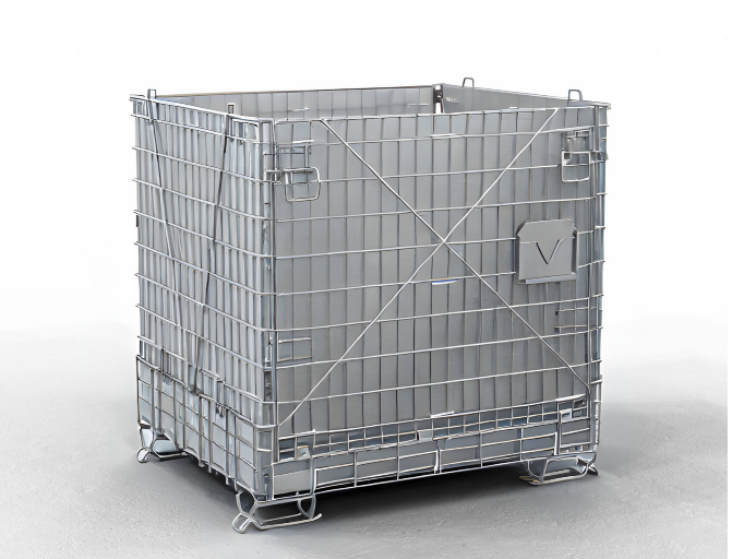 Zrzut ekranu 2024-10-04 093814 Pojemnik siatkowy standard z płytą kanalikową 1200 x 1010 x h 1194 mm