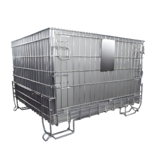 Mesh container  on the basis of an industrial pallet   1207 x 1020 x h 800 mm